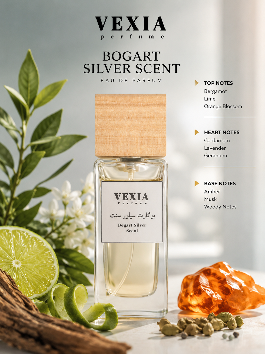 عطر اکستریت پرفیوم مردانه بوگارت سیلور سنت 30 میل و 10میل